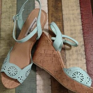 American eagle cork wedges